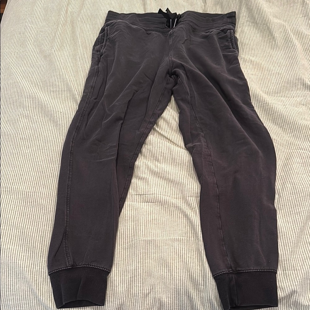 Athleta Dark Charcoal Gray Jogger Track Pants